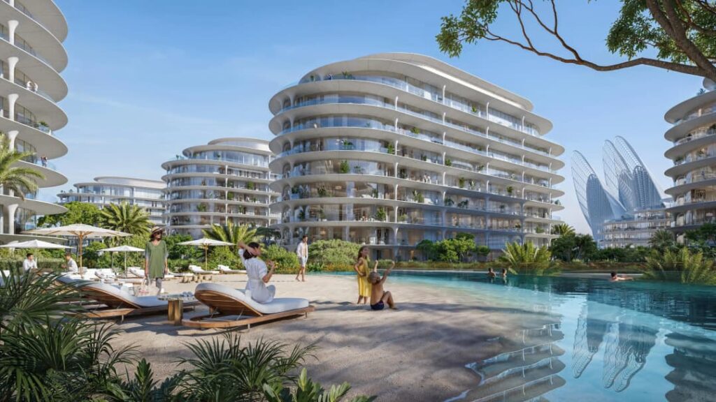 Salon moderne et lumineux dans un appartement The Row Saadiyat Saadiyat Island